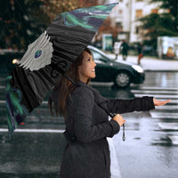 Aotearoa Korowai Motif Umbrella Maori Tane Poutama - Polynesian Pride