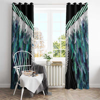 Aotearoa Korowai Motif Window Curtain Maori Tane Poutama