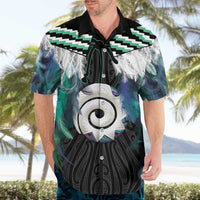 Aotearoa Korowai Motif Hawaiian Shirt Maori Koru Poutama