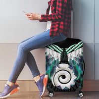 Aotearoa Korowai Motif Luggage Cover Maori Koru Poutama