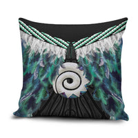 Aotearoa Korowai Motif Pillow Cover Maori Koru Poutama - Polynesian Pride