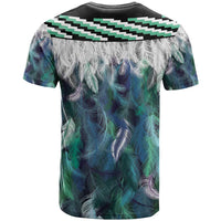 Aotearoa Korowai Motif T Shirt Maori Koru Poutama