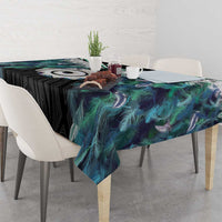 Aotearoa Korowai Motif Tablecloth Maori Koru Poutama