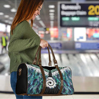 Aotearoa Korowai Motif Travel Bag Maori Koru Poutama - Polynesian Pride