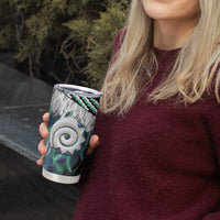 Aotearoa Korowai Motif Tumbler Cup Maori Koru Poutama