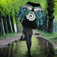 Aotearoa Korowai Motif Umbrella Maori Koru Poutama - Polynesian Pride