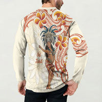Heiva i Tahiti Button Sweatshirt Ori Tahitian Dance Tiare Maori LT14 - Polynesian Pride
