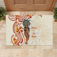 Heiva i Tahiti Rubber Doormat Ori Tahitian Dance Tiare Maori