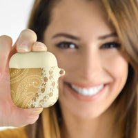 Heiva i Tahiti AirPods Case Tahitian Tiare Maori Cowrie Lei Brown