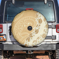 Heiva i Tahiti Spare Tire Cover Tahitian Tiare Maori Cowrie Lei Brown