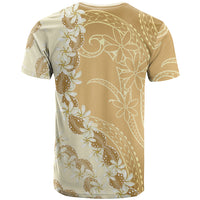 Heiva i Tahiti T Shirt Tahitian Tiare Maori Cowrie Lei Brown
