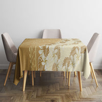 Heiva i Tahiti Tablecloth Tahitian Tiare Maori Cowrie Lei Brown LT14 - Polynesian Pride