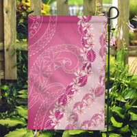 Heiva i Tahiti Garden Flag Tahitian Tiare Maori Cowrie Lei Pink