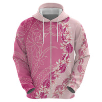 Heiva i Tahiti Hoodie Tahitian Tiare Maori Cowrie Lei Pink