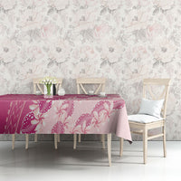 Heiva i Tahiti Tablecloth Tahitian Tiare Maori Cowrie Lei Pink LT14 - Polynesian Pride