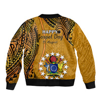 15 August Rakahanga Island Gospel Day Bomber Jacket Cook Islands Tribal Pattern LT14 - Polynesian Pride