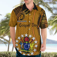 Personalised 15 August Rakahanga Island Gospel Day Hawaiian Shirt Cook Islands Tribal Pattern LT14 - Polynesian Pride