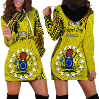 27 October Aitutaki Island Gospel Day Hoodie Dress Cook Islands Tribal Pattern LT14 - Polynesian Pride