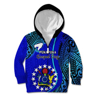 8 December Pukapuka Island Gospel Day Kid Hoodie Cook Islands Tribal Pattern LT14 - Polynesian Pride