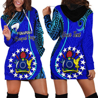 Personalised 8 December Pukapuka Island Gospel Day Hoodie Dress Cook Islands Tribal Pattern LT14 - Polynesian Pride