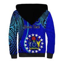 Personalised 8 December Pukapuka Island Gospel Day Sherpa Hoodie Cook Islands Tribal Pattern LT14 - Polynesian Pride