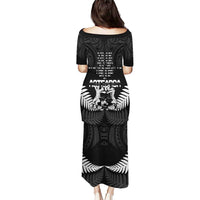 New Zealand Silver Fern Rugby Puletasi Haka Dance With Aotearoa Maori Pattern