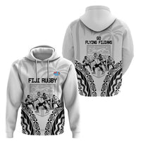 Fiji Tapa Rugby Zip Hoodie Cibi Dance With Fijian Pattern