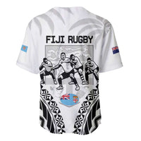 New Zealand And Fiji Tapa Rugby Baseball Jersey Haka Dance Mix Cibi Dance Together