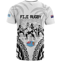 New Zealand And Fiji Tapa Rugby T Shirt Haka Dance Mix Cibi Dance Together