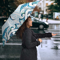 New Zealand Manta Ray Tattoo Umbrella Aotearoa Maori Haehae Paua Shell LT14 - Polynesian Pride
