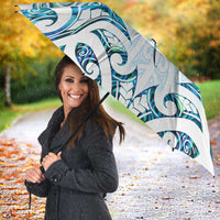 New Zealand Manta Ray Tattoo Umbrella Aotearoa Maori Haehae Paua Shell LT14 - Polynesian Pride