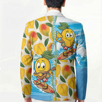 Aloha Hawaii Summer Blazer Hawaiian Lei Surfing Mango Palaka Motifs LT14 - Polynesian Pride