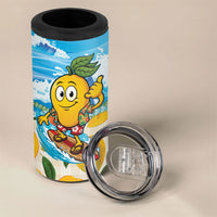 Aloha Hawaii Summer 4 in 1 Can Cooler Tumbler Hawaiian Lei Surfing Mango Palaka Motifs LT14 - Polynesian Pride