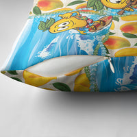 Aloha Hawaii Summer Pillow Cover Hawaiian Lei Surfing Mango Palaka Motifs LT14 - Polynesian Pride