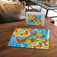 Aloha Hawaii Summer Puzzle Hawaiian Lei Surfing Mango Palaka Motifs LT14 - Polynesian Pride