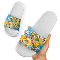 Aloha Hawaii Summer Slide Sandals Hawaiian Lei Surfing Mango Palaka Motifs LT14 - Polynesian Pride