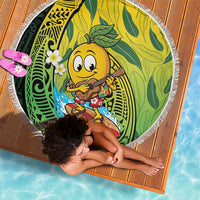Hawaii Surfing Mango Beach Blanket Manako Polynesian Fish Hook LT14 - Polynesian Pride
