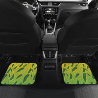 Hawaii Surfing Mango Car Mats Manako Polynesian Fish Hook LT14 Set 2pcs - Back Green - Polynesian Pride