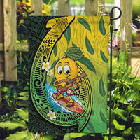 Hawaii Surfing Mango Garden Flag Manako Polynesian Fish Hook LT14 Garden Flag Green - Polynesian Pride