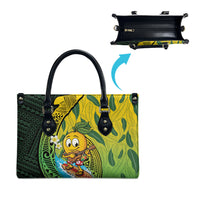 Hawaii Surfing Mango Leather Bag Manako Polynesian Fish Hook LT14 - Polynesian Pride