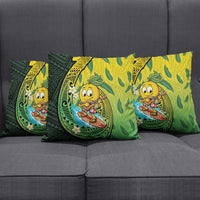 Hawaii Surfing Mango Pillow Cover Manako Polynesian Fish Hook LT14 - Polynesian Pride