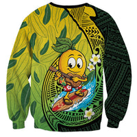 Hawaii Surfing Mango Sweatshirt Manako Polynesian Fish Hook LT14 - Polynesian Pride
