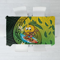 Hawaii Surfing Mango Tablecloth Manako Polynesian Fish Hook LT14 Green - Polynesian Pride