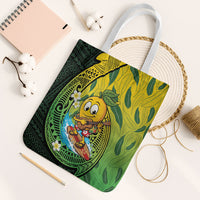 Hawaii Surfing Mango Tote Bag Manako Polynesian Fish Hook LT14 White Strap One Size Green - Polynesian Pride