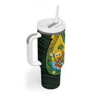 Hawaii Surfing Mango Tumbler With Handle Manako Polynesian Fish Hook LT14 - Polynesian Pride