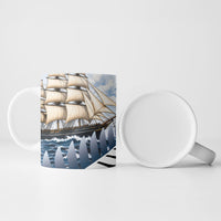Personalised New Zealand Pakeha Ceramic Mug Kiwi Silver Fern and Sailing Ship Compass LT14 - Polynesian Pride