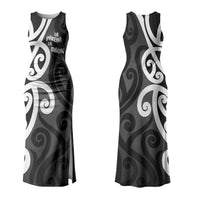 Lil Pakeha Lil Maori New Zealand Couples Matching Tank Maxi Dress and Hawaiian Shirt Kiwi Proud Mangopare Pattern LT14 - Polynesian Pride