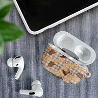 Khaki Palaka Hawaii Cowboy AirPods Case Puakenikeni Lei Paniolo Papale Seamless Vibes LT14 - Polynesian Pride