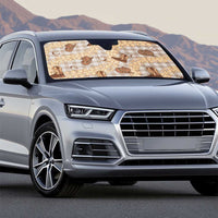 Khaki Palaka Hawaii Cowboy Auto Sun Shade Puakenikeni Lei Paniolo Papale Seamless Vibes - Polynesian Pride