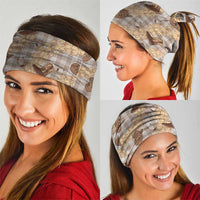 Khaki Palaka Hawaii Cowboy Neck Gaiter Puakenikeni Lei Paniolo Papale Seamless Vibes - Polynesian Pride